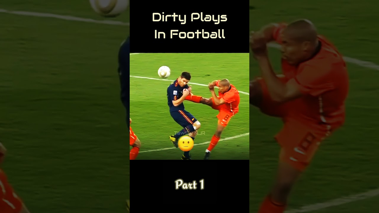 Dirty Plays In Football 😡 Part 1