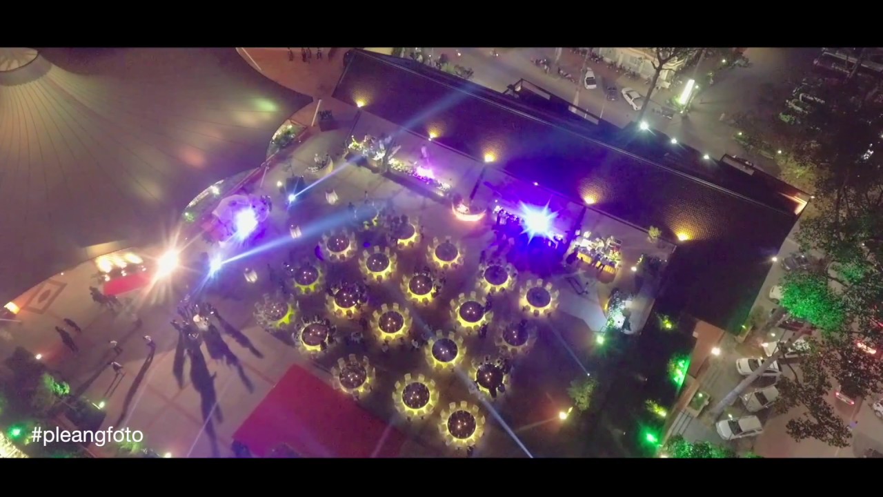 the Heritage walk Siem reap Drone by Pleangfoto