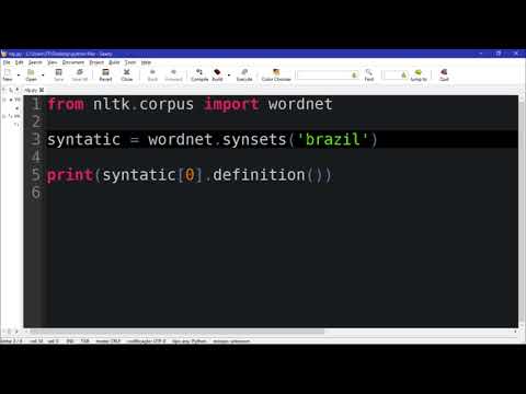 Processamento de Linguagem Natural em Python com NLTK #8 - Acessando WordNet com NLTK