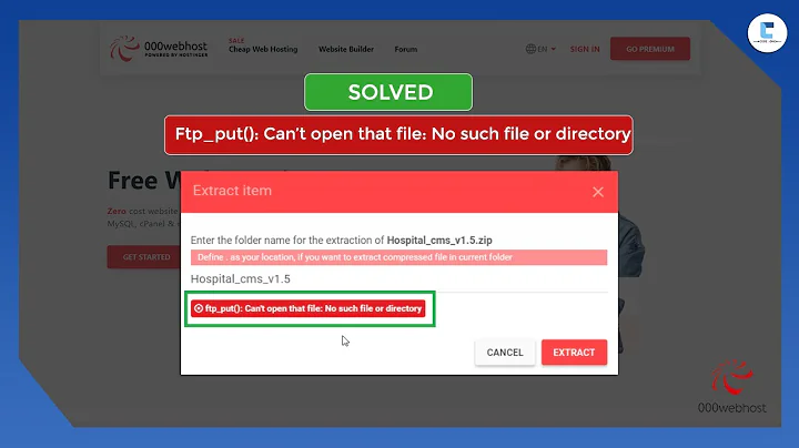 SOLVED: Ftp_put(): Can’t open that file: No such file or directory in 000webhost file manager