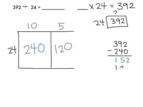 Using Arrays to Divide with Remainders