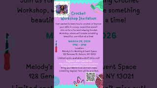 I'm teaching Crochet classes!