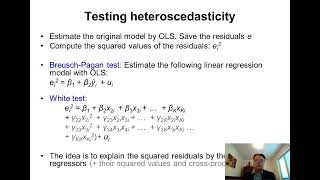 Econometrics 9b: Testing heteroscedasticity