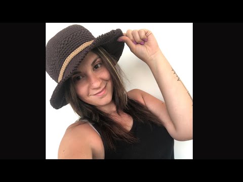 TUTORIAL: Cappello estivo all'uncinetto a tesa larga "SAHARA" Idee Uncinetto  - YouTube