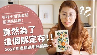 竟然為了這個解定存！2020年度精選手帳開箱【腦波弱開箱】EP16