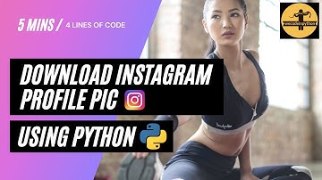 Download instagram profile picture using python