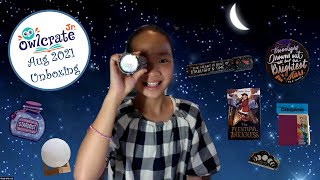 #OwlcrateJr Unboxing for August 2021 Owlcrate Jr :: MOONLIGHT & STARDUST! :: Middle Grade Books