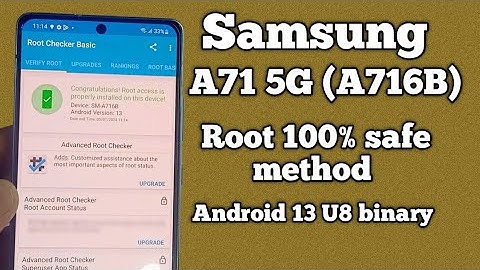 How to Root Samsung Galaxy A71 5G U8 binary | A71 5g Install Custom Recovery And Root Android 13