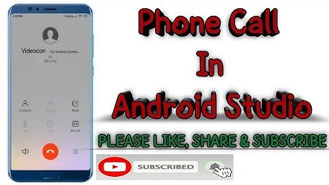 How to make a Call On Button Click in Android Studio | MakePhoneCall | Techno Trak