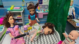 Barbie doll going to hospital/Doctor giving injection to dad/Barbie show videos tamil screenshot 4