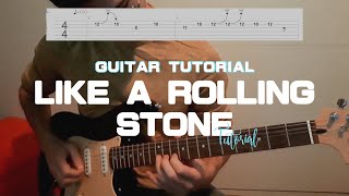 Video thumbnail of "Like A Rolling Stone - Guitar Tutorial (John Mayer)"