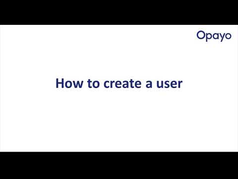 How to Create a User