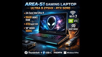 This Laptop Is ILLEGAL Powerful 😱 | Alienware Area-51 RTX 5090 Beast