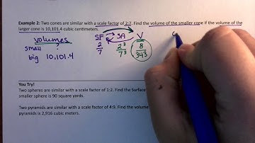 How to find volume given scale factor