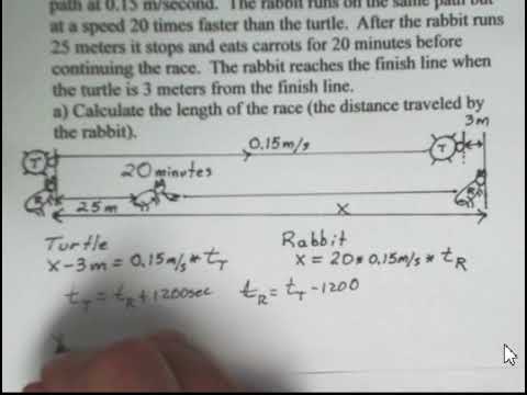 Hare and The Tortoise-Distance time graphs-game