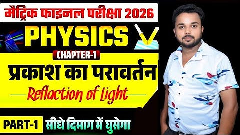 प्रकाश का परावर्तन Class 10th || Reflection Of Light In Hindi || Bihar Board Class 10th Physics CH 1