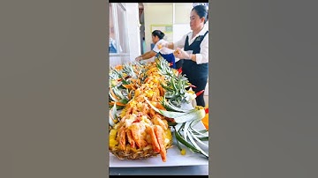 Món Ngon Đãi Tiệc Tôm Sốt Trái Thơm | For Work: 0975458771 | #dịchvụnấuăn #dịchvụnấuănquỳnhlinh