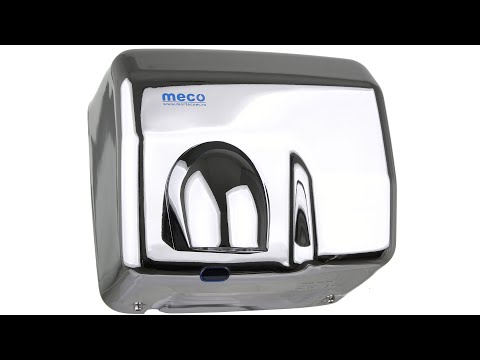 Uscător mâini inox lucios Meco HDL250 2500W - Video