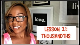 Lesson 3.1: Thousandths