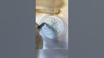 Simple Spirograph design satisfying ASMR #shorts #ytshorts #spirograph