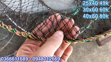 Lờ lò xo , lồng lò xo chuyên bắt ba ba , cua , cá , ếch , nhái tôm cá ( Video số 34 )