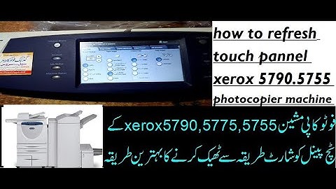 xerox 5790.5755 photocopier machine touch pannel problem