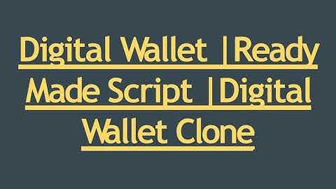 Best Digital Wallet  Script - Readymade Clone Script
