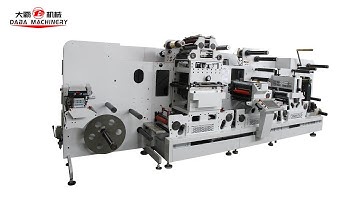 High quality flat die cutting and slitting machine with flexo printing