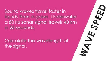 Calculate the Wavelength of a Wave - WORKED EXAMPLE - GCSE Physics