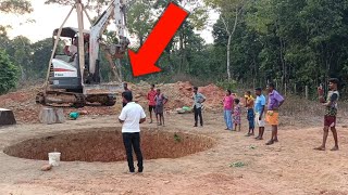 How to remove soil from the lake with mini excavator || how to digging well