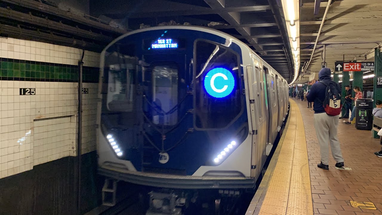 168th St Bound 2024 Kawasaki R211A C Local Train At 125th St