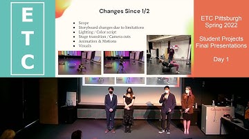 ETC Pittsburgh Projects, Spring 2022, Finals Presentations - Day 1