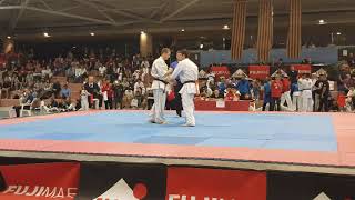 Полу финал Максимов Максим 10th European Kyokushin Karate Championships Испания 2017