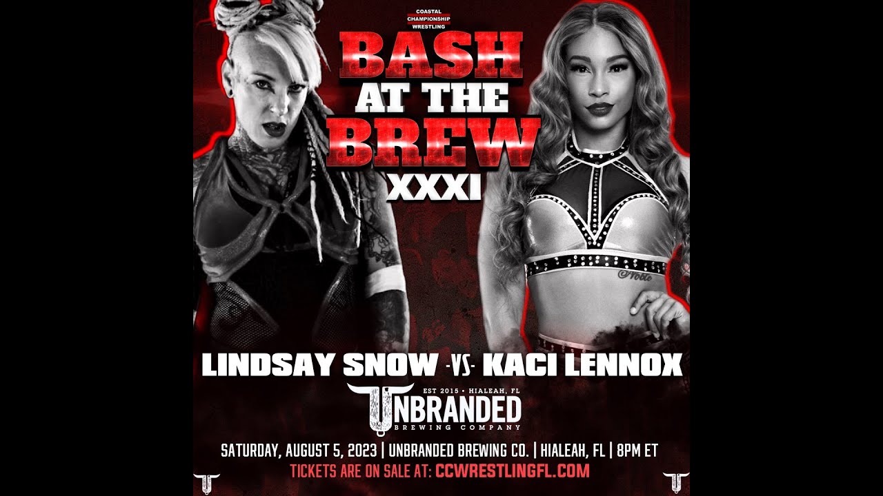 Lindsay Snow vs. Kaci Lennox, CCW Bash at The Brew 31, Hialeah, FL 8.5.23 (Full Match)