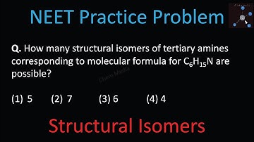 How many structural isomers of tertiary amines corresponding to molecular formula for C6H15N?