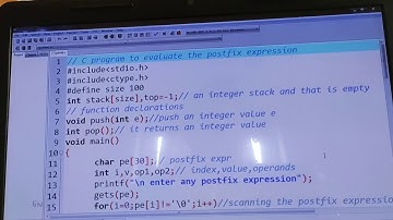 C program for evaluation of postfix expression using a Stack | STACK APPLICATIONS || DATA STRUCTURES