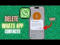 How To Delete Contacts On WhatsApp - Full Guide (2025)
