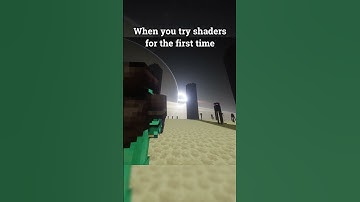 when you try shaders for the first time #minecraft #shorts