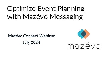 Optimize Event Planning with Mazévo Messaging