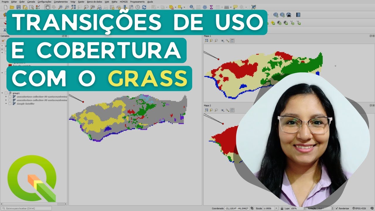 Transições de uso e cobertura com o GRASS no QGIS