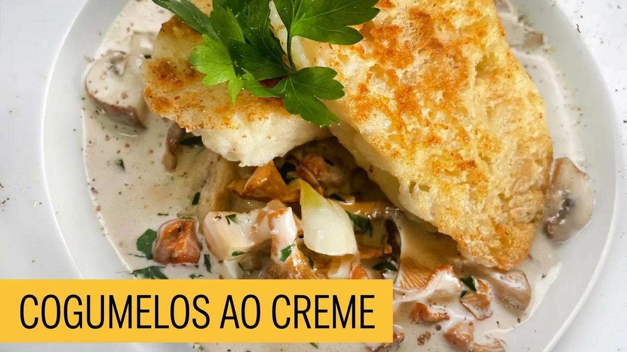 Molho cremoso de cogumelos