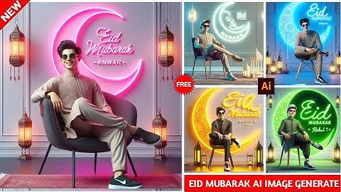 Eid Mubarak Ai Photo Editing 2024 😍 || Bing Ai Image Generator - S H CREATION