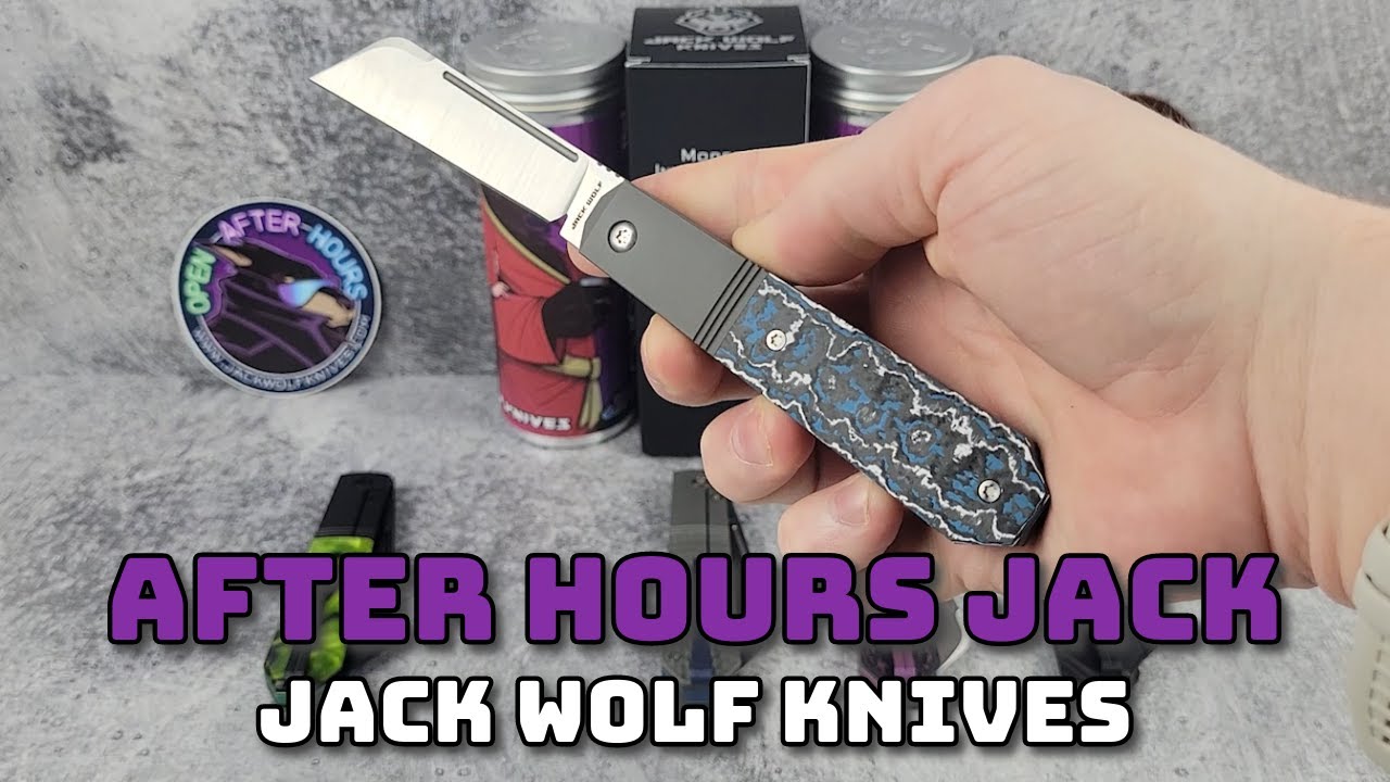 Jack Wolf Knives Big Bro Jack CamoCarbon Gecko - C. Risner Cutlery LLC