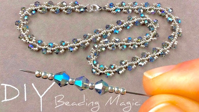 i want to make seed bead necklaces and i'm using this to string it  together, but it will not stop curling ☹️ : r/Beading