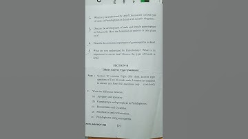 Uou msc botany previous year paper 1st sem