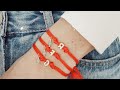 Pulsera de Hilo AJUSTABLE con Dije de Letra 💎 ¡La más VENDIDA! | Tutorial FÁCIL para Emprender