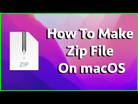 How To Make A Zip File/Folder On macOS - Mac Tutorial