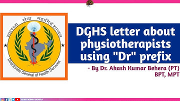 Dr Prefix  used by physiotherapists controversy solve || NCAHP VS DGHS || RTI || AKASH KUMAR BEHERA 