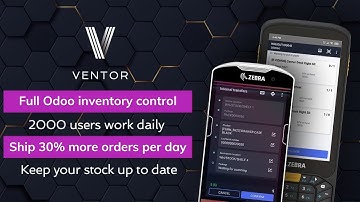 Odoo barcode app for your inventory. Warehouse management app | Ventor.
