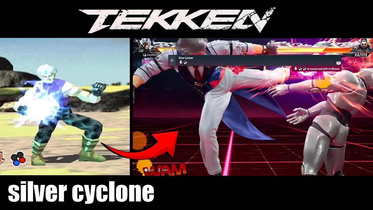 [ TEKKEN 2 to 8 ]  Silver Cyclone ( Evolution ) ⭐️